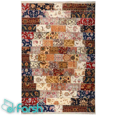 دکتر فرش - فرش چهل تکه - فرش چهل تکه محتشم مدل 100506 فرش چهل تکه