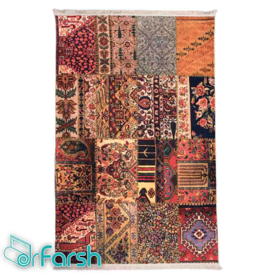 دکتر فرش - فرش چهل تکه - فرش چهل تکه محتشم مدل 100513 فرش چهل تکه