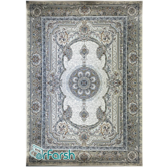 فرش 1500 شانه قیطران طرح السا رنگ کرم