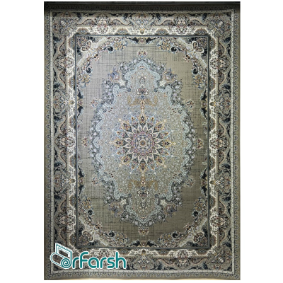 دکتر فرش - فرش 1500 شانه - فرش 1500 شانه قیطران طرح پریچهر رنگ فیلی + ارسال رایگان + خرید اقساطی | دکترفرش