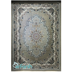 فرش 1500 شانه قیطران طرح پریچهر رنگ فیلی