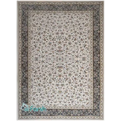 فرش 1500 شانه قیطران طرح دارینا رنگ کرم