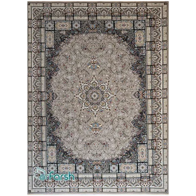دکتر فرش - فرش 1500 شانه - فرش 1500 شانه قیطران طرح سوفیا رنگ فیلی خرید و قیمت فرش قیطران | دکترفرش