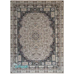 فرش 1500 شانه قیطران طرح سوفیا رنگ فیلی