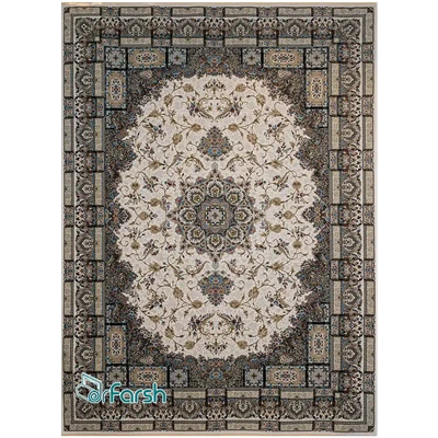 دکتر فرش - فرش 1500 شانه - فرش 1500 شانه قیطران طرح سوفیا رنگ کرم فرش 1500 شانه قیطران + خرید اقساطی | دکترفرش