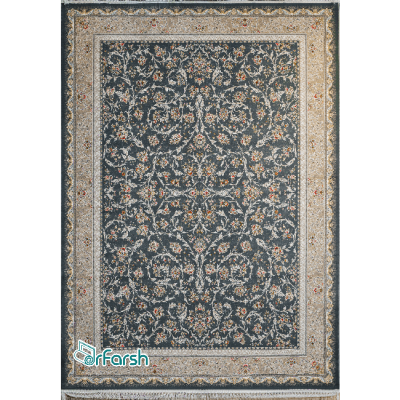 دکتر فرش - فرش 1200 شانه - فرش 1200 شانه قیطران طرح بنیتا رنگ آبی + ارسال رایگان + امکان خرید اقساطی | دکترفرش