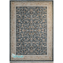 فرش 1200 شانه قیطران طرح بنیتا رنگ آبی