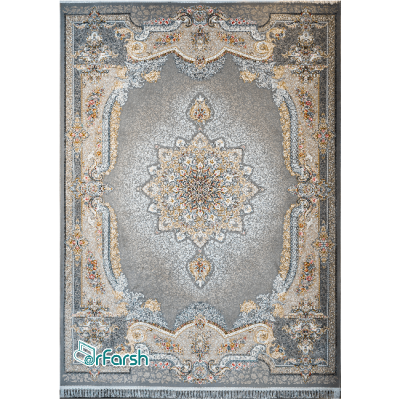 دکتر فرش - فرش 1200 شانه - فرش 1200 شانه قیطران طرح سارینا رنگ فیلی + ارسال رایگان + امکان خرید اقساطی | دکترفرش