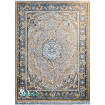 دکتر فرش - فرش 1200 شانه - فرش 1200 شانه قیطران طرح غزال رنگ کرم + ارسال رایگان + امکان خرید اقساطی | دکترفرش