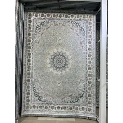 دکتر فرش - فرش 1200 شانه - فرش 1200 شانه قیطران طرح دلکش رنگ کرم + ارسال رایگان + امکان خرید اقساطی | دکترفرش