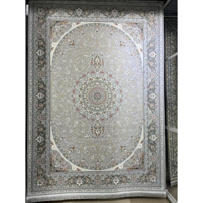 دکتر فرش - فرش 1200 شانه - فرش 1200 شانه قیطران طرح غزاله رنگ سیلور + ارسال رایگان + امکان خرید اقساطی | دکترفرش