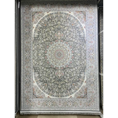 دکتر فرش - فرش 1200 شانه - فرش 1200 شانه قیطران طرح غزاله رنگ طوسی + ارسال رایگان + امکان خرید اقساطی | دکترفرش