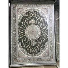 فرش 1200 شانه قیطران طرح غزاله رنگ تیتانیوم