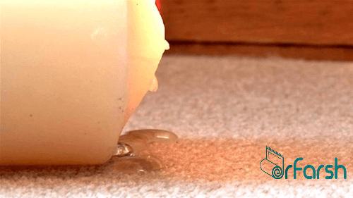 روش رفع سوختگی فرش براثر شمع یا پارافین